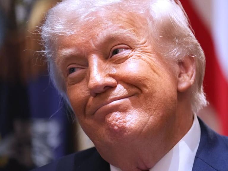 Trump asegura que sus resultados médicos reflejan una inteligencia extraordinaria. Getty Images