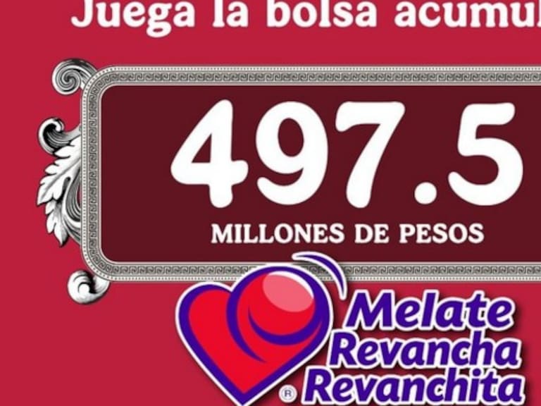 Participa por 497.5 mdp, la bolsa acumulada de Melate, Revancha y Revanchita más grande del año