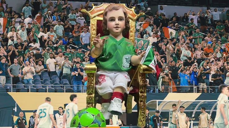 Niño Dios con playera de México sorprende en la Catedral Metropolitana rumbo al Mundial 2026