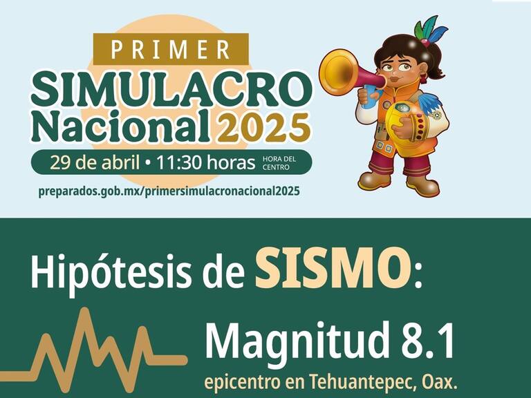 Este martes 29 de abril se realiza el Simulacro Nacional de Sismo en México