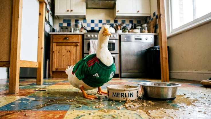 Todos quieren un pato como Merlín: Una criadora revela la realidad de cuidarlos en casa