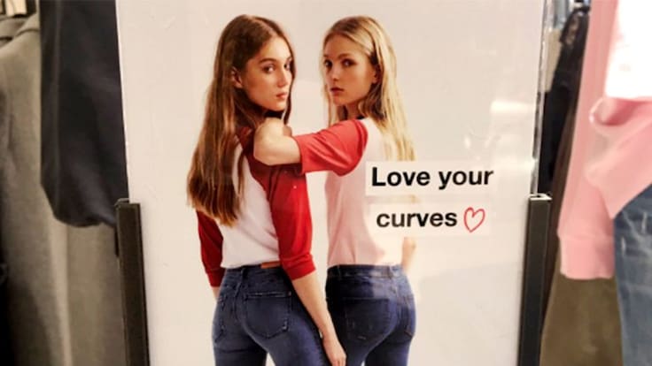Critican a tienda de ropa por asociar el lema &#039;ama tus curvas&#039; con modelos delgadas