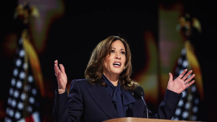 La candidata Kamala Harris rebasa a Trump en las encuestas