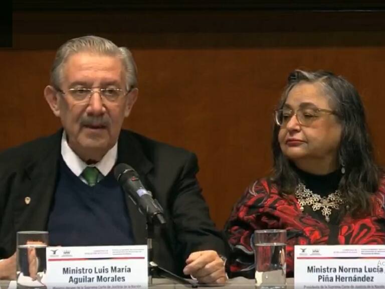 Reconoce la ministra presidenta de la SCJN, el trabajo del ministro Luis María Aguilar Morales en la institucion durante 15 años.