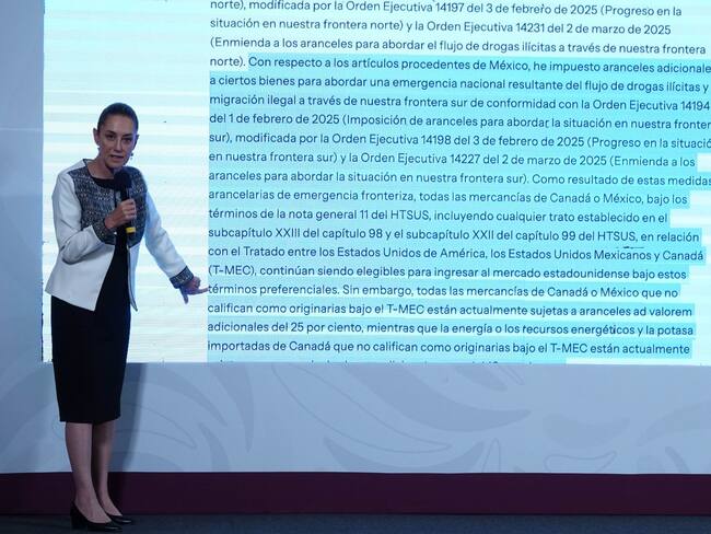 En aranceles de Trump, México fue favorecido: Sheinbaum