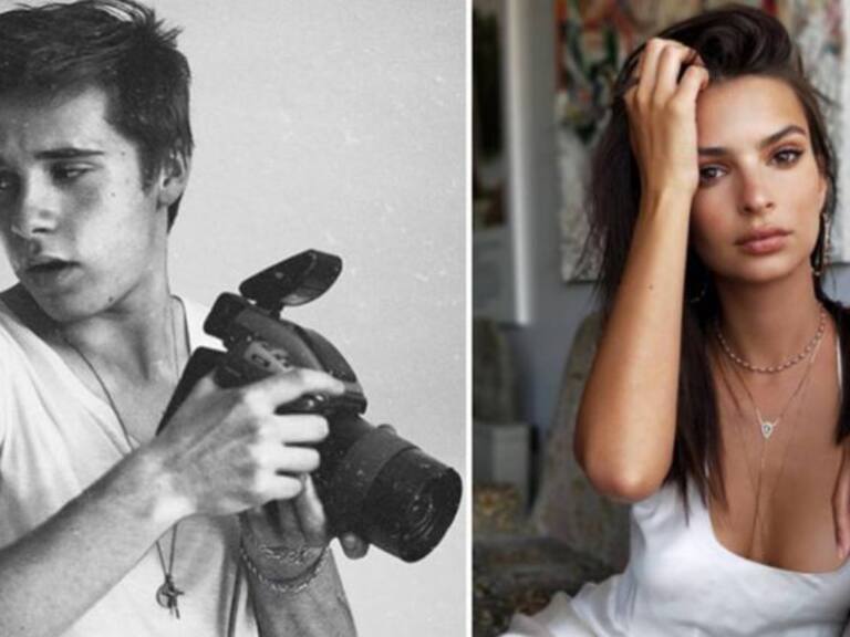 El hijo de David Beckham le pide a Emily Ratajkowski que pose para él