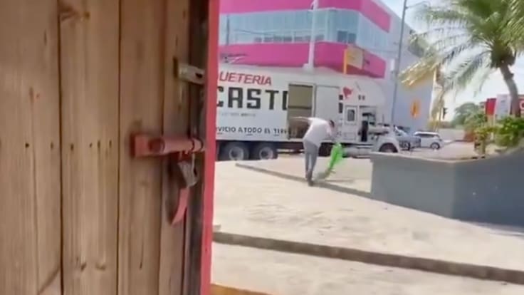 Escándalo en Veracruz: captan presunto robo y maltrato de una iguana en Tuxpan