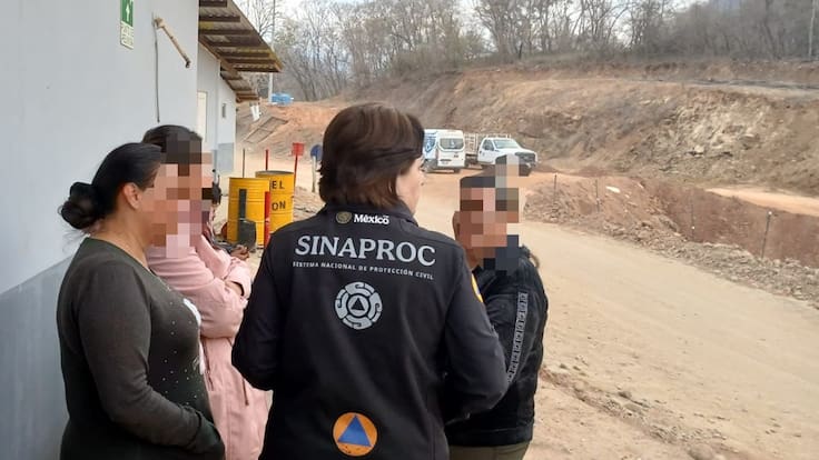 Rescate de mineros avanza tras colapso de la mina Santa Fe en Sinaloa