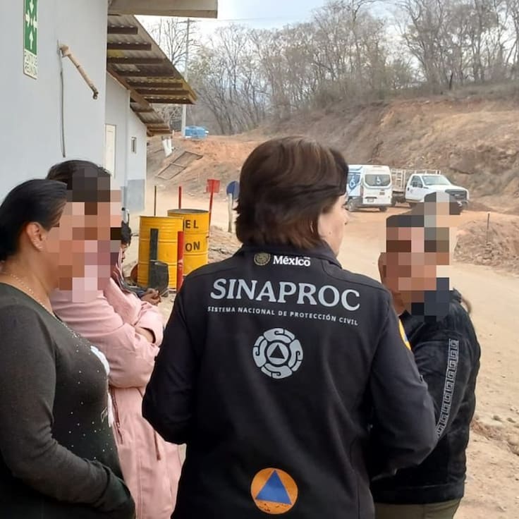 Rescate de mineros avanza tras colapso de la mina Santa Fe en Sinaloa