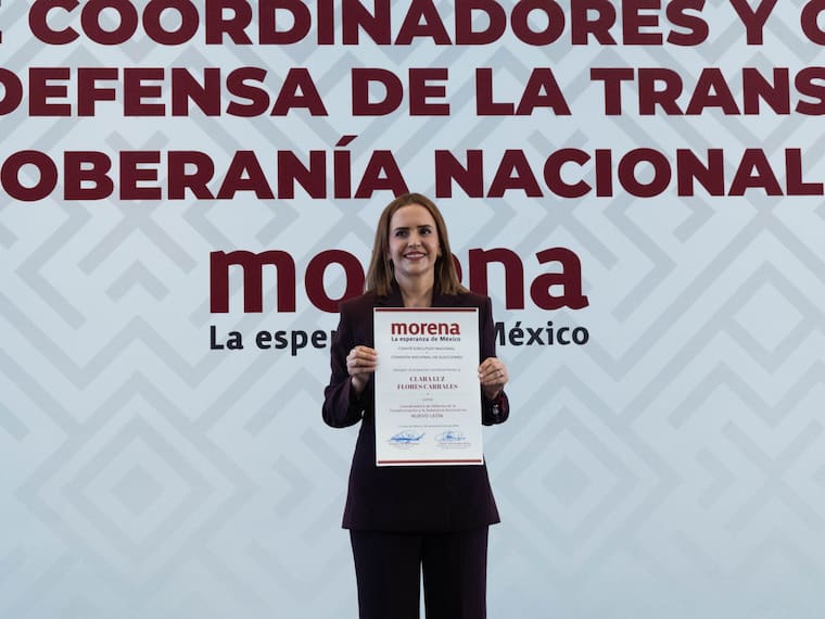 Clara Luz Flores responde a críticas internas de Morena y defiende encuesta que la colocó al frente en Nuevo León