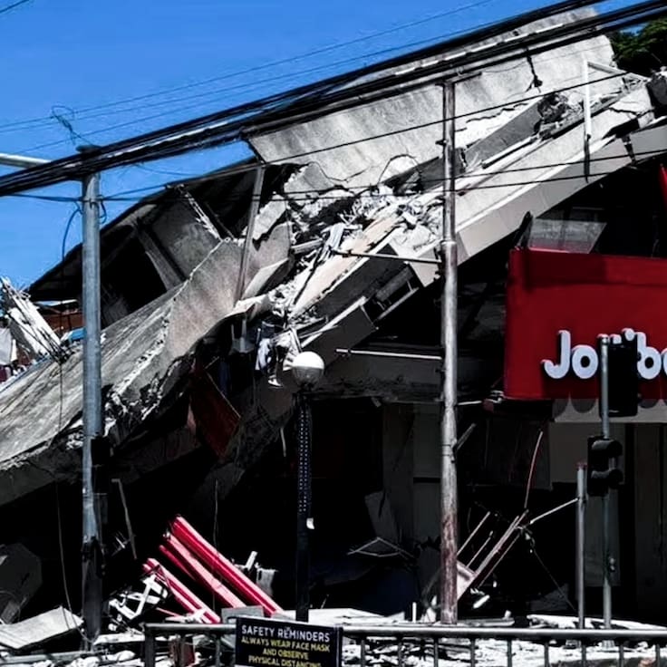 Colapsa Jollibee en terremoto de Filipinas: el video que muestra la magnitud del sismo en Mindanao