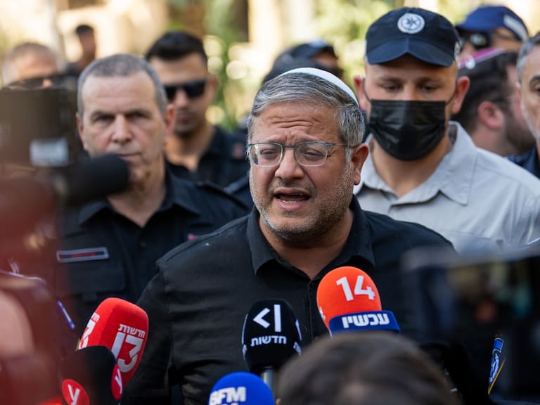 Ben-Gvir desata críticas tras publicar video de activistas arrestados en Israel. Getty Images