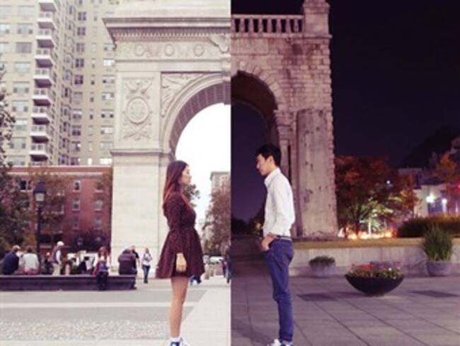 Una pareja con una relación a larga distancia se une a través de estas fotografías