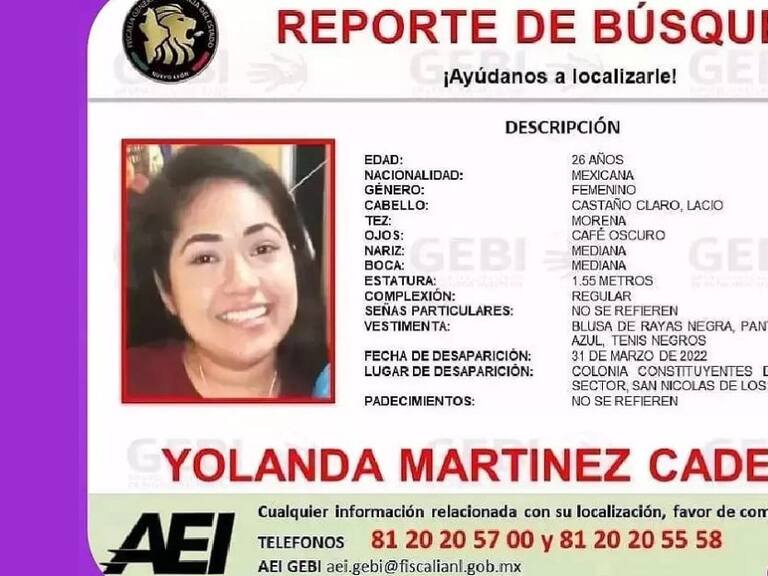 Cuerpo encontrado en Juárez, NL tiene características de Yolanda Martínez