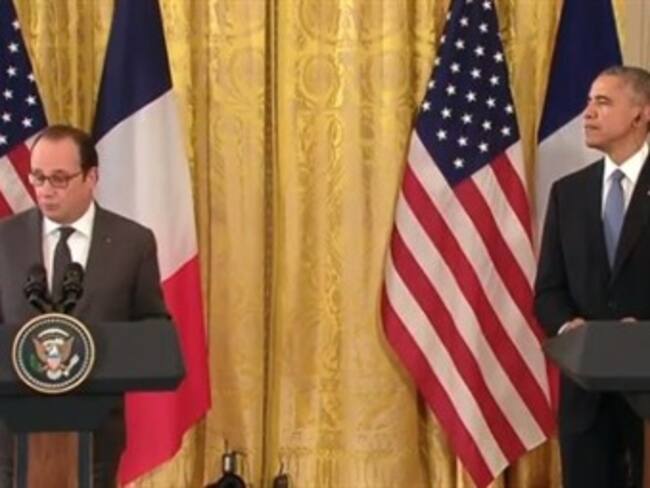 Acuerdan Obama y Hollande lucha contra el EI