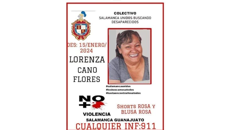 Desaparece Lorenza Cano Flores, mujer buscadora de Guanajuato