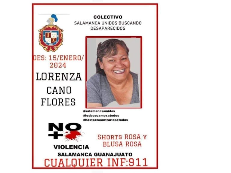 Lorenza Cano fue secuestrada el 15 de enero a las 22:00 horas, aproximadamente