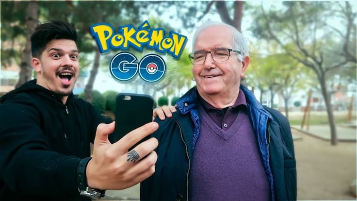 Abuelo se vuelve adictivo a Pokémon GO