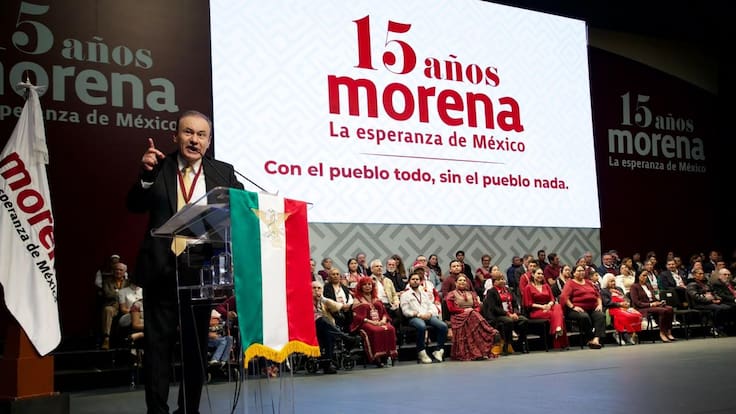 Alfonso Durazo exige unidad interna en el festejo de los 15 años de Morena