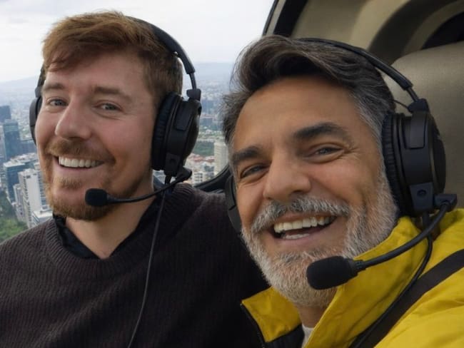 Eugenio Derbez confirma colaboración con MrBeast tras ser vistos en Edomex: “Se vienen cositas”