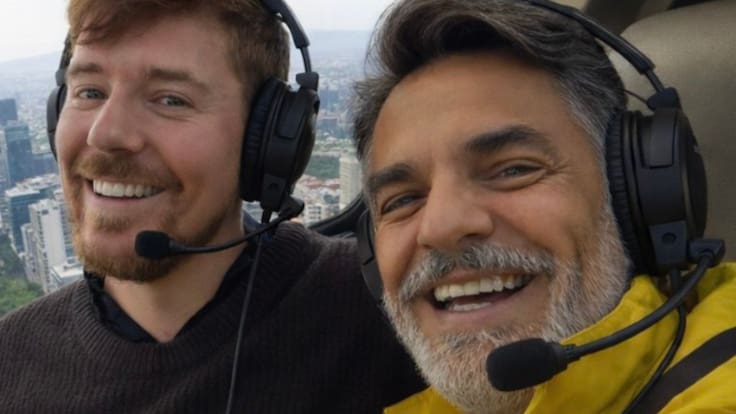 Eugenio Derbez confirma colaboración con MrBeast tras ser vistos en Edomex: “Se vienen cositas”