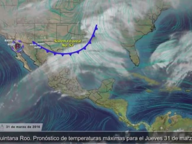 Pronóstico del tiempo del 31 de marzo