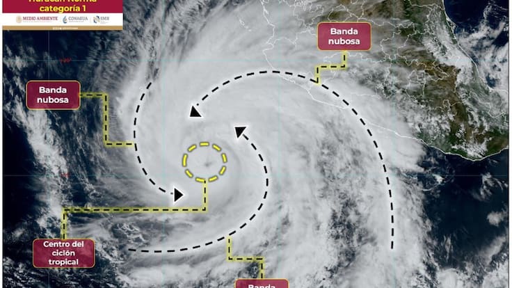 ‘Norma’ ya es huracán categoría 1