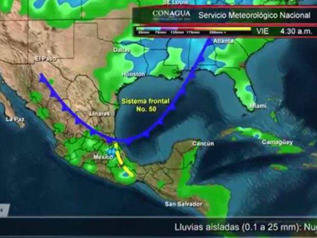 Pronóstico del tiempo del 24 y 25 de marzo