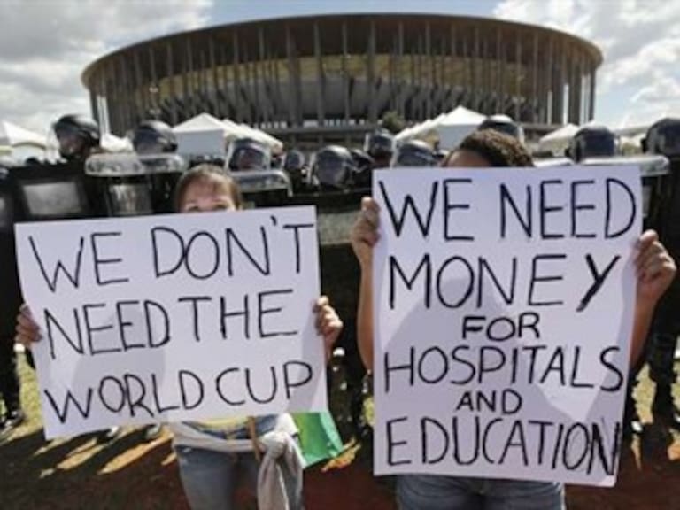 Unas 5 mil personas protestan nuevamente contra el Mundial en Sao Paulo