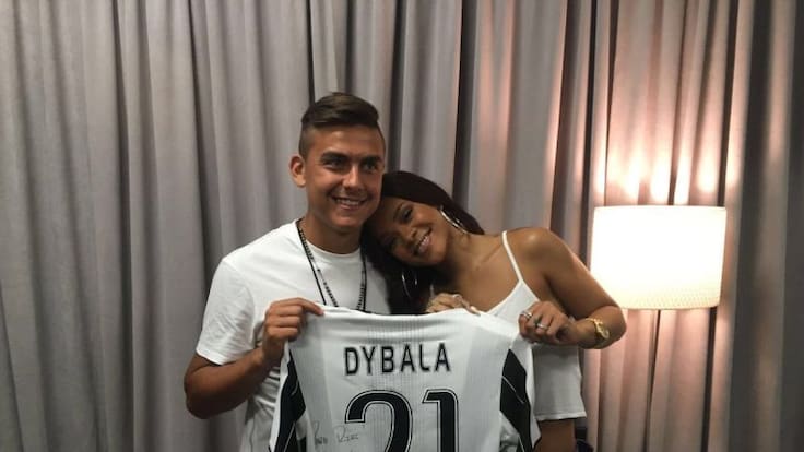 Paulo Dybala presume su amistad con Rihanna