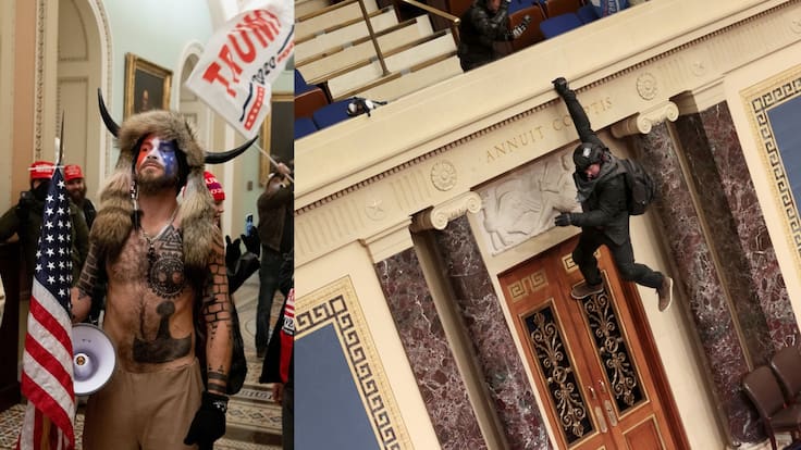 Las imágenes del asalto al Capitolio por manifestantes partidarios de Trump