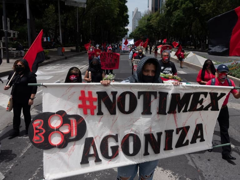 Los trabajadores de Notimex llevan en huelga desde febrero del 2020