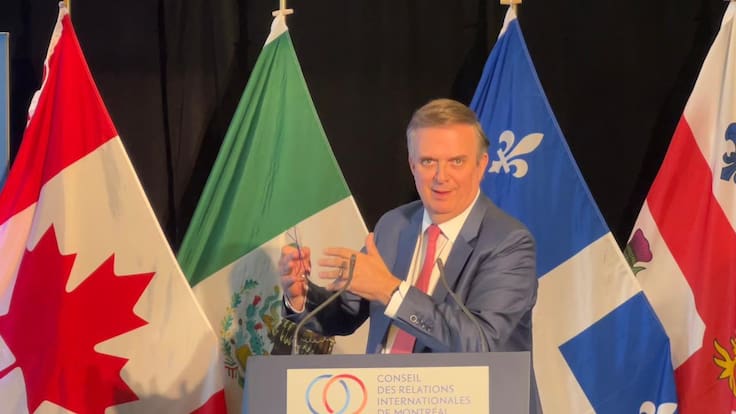 Misión comercial en Montreal: Ebrard propone plan de seguridad regional para cadenas de suministro