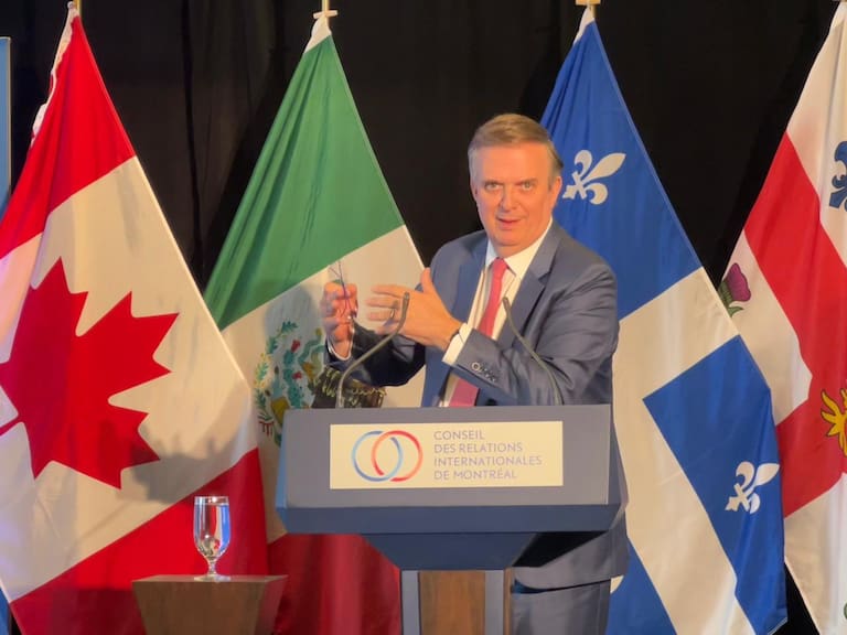 Misión comercial en Montreal: Ebrard propone plan de seguridad regional para cadenas de suministro