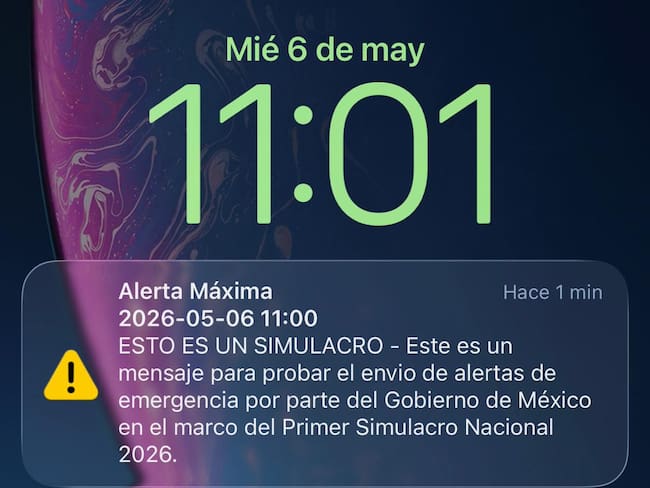 ¿Alerta presidencial o Alerta máxima? La razón del cambio de mensaje en celulares durante el Simulacro 2026