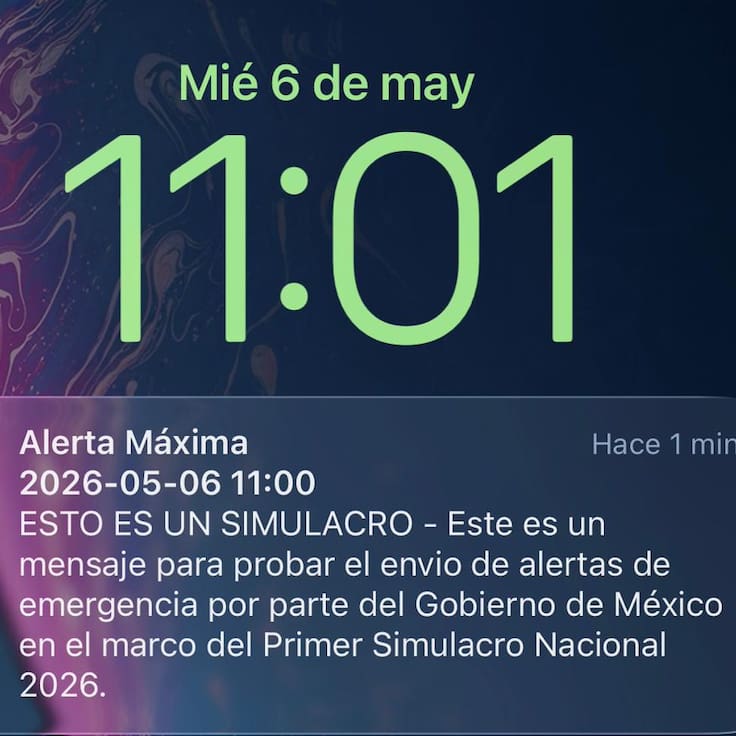 ¿Alerta presidencial o Alerta máxima? La razón del cambio de mensaje en celulares durante el Simulacro 2026