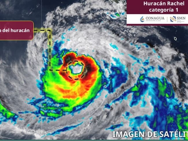 Rachel se degrada a categoría 1 y se aleja de costas mexicanas
