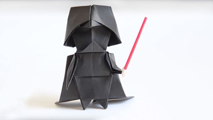 ¡Aprende a hacer a Darth Vader, Yoda y la Princesa Leia de origami!