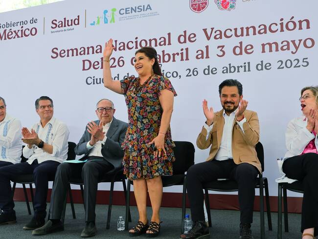 Clara Brugada da inicio a la Semana Nacional de Vacunación 2025