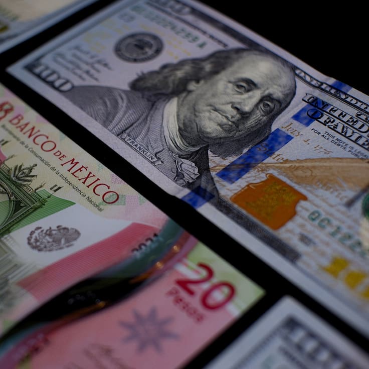 Reservas internacionales de México se ubican en 255 mil 297 millones de dólares; bajan 34 millones en una semana