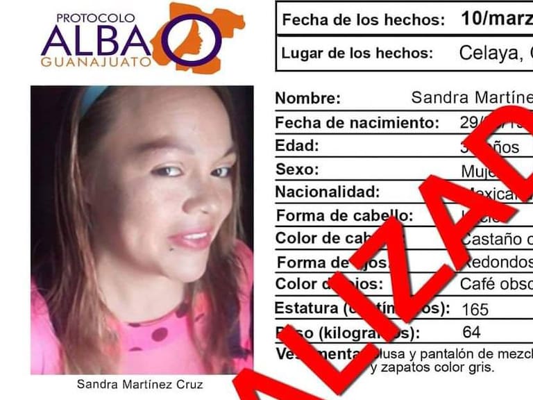 Localizan a una de las ocho mujeres desaparecidas en Celaya, Guanajuato