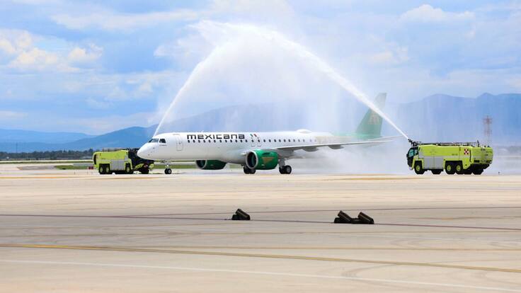 Mexicana de Aviación refuerza su flota con nueva aeronave Embraer