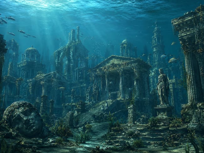 Descubren una ciudad sumergida bajo un lago y la comparan con Atlantis: el hallazgo que intriga a arqueólogos