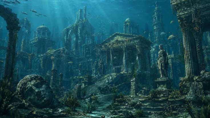 Descubren una ciudad sumergida bajo un lago y la comparan con Atlantis: el hallazgo que intriga a arqueólogos