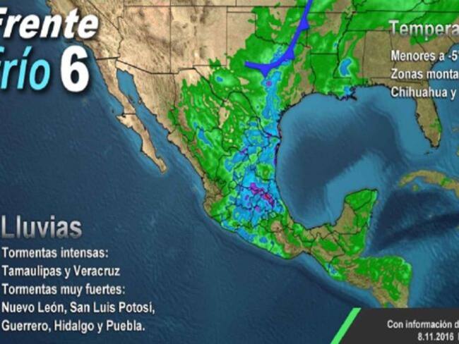 Pronóstico del Tiempo del 08 de noviembre