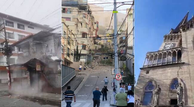 Diversos edificios tanto habitacionales como de oficinas y templos reportan daños y en algunos casos derrumbes y daños estructurales.