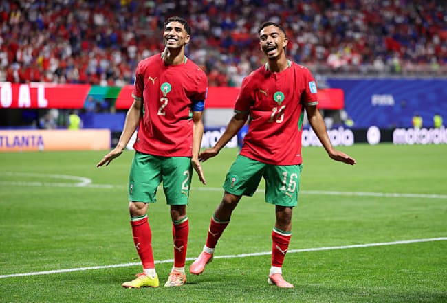 Gessime Yassine y Achraf Hakimi