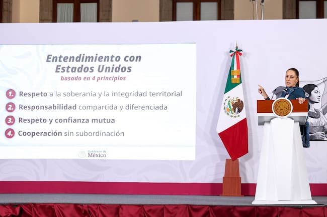 La presidenta aseguró que la relación bilateral entre México y Estados Unidos mantiene diálogo y comunicación constante tras la solicitud de extradición contra Rubén Rocha.