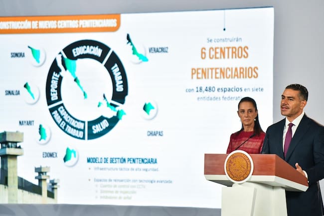 Chiapas, Estado de México, Nayarit, Sinaloa, Sonora y Veracruz, son los estados en donde se construirán los nuevos centros penales: Harfuch