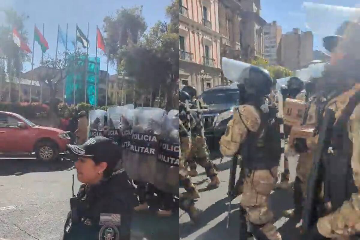 Militares entran a Palacio de Gobierno en Bolivia